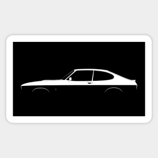 Ford Capri Mk III Silhouette Sticker